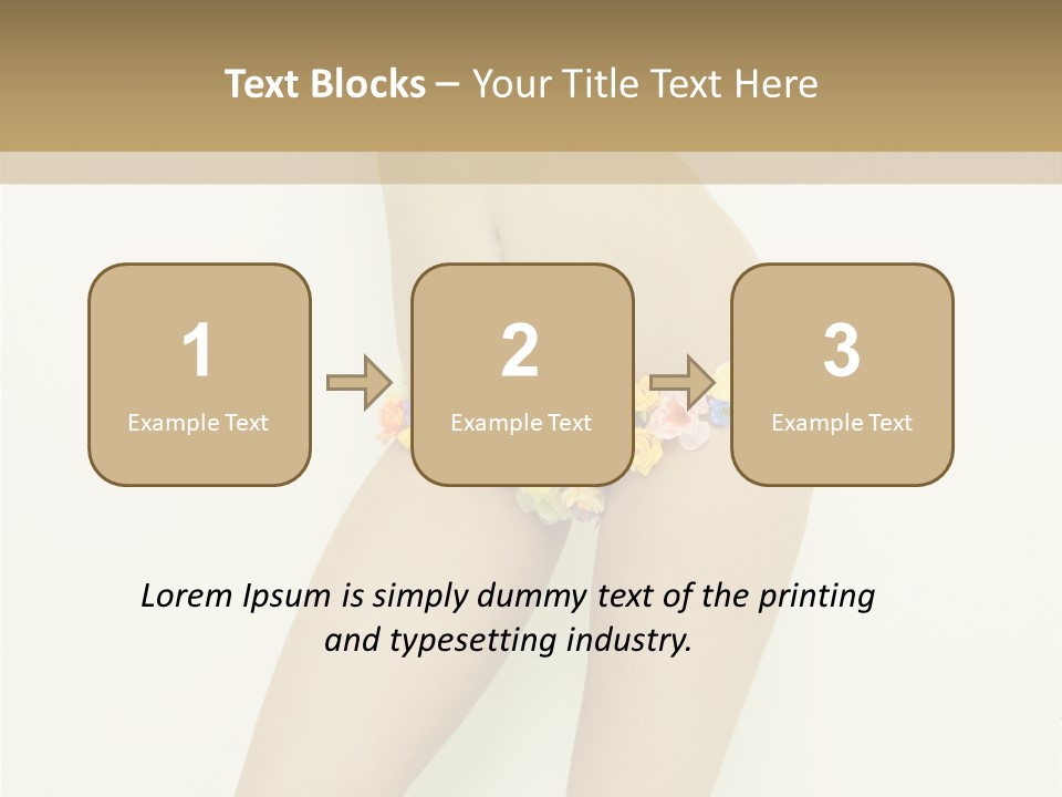 Erotic Lovely Pose PowerPoint Template