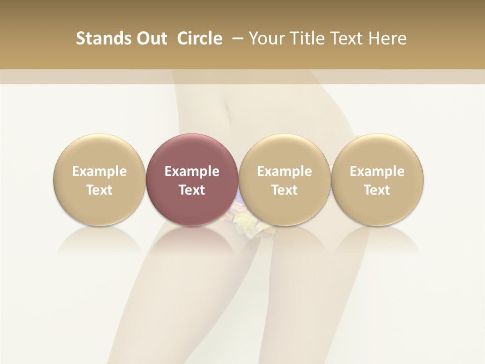 Erotic Lovely Pose PowerPoint Template