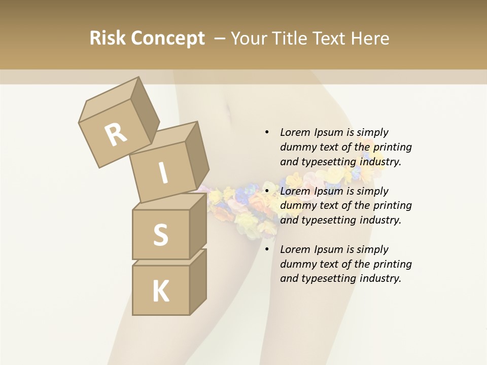 Erotic Lovely Pose PowerPoint Template