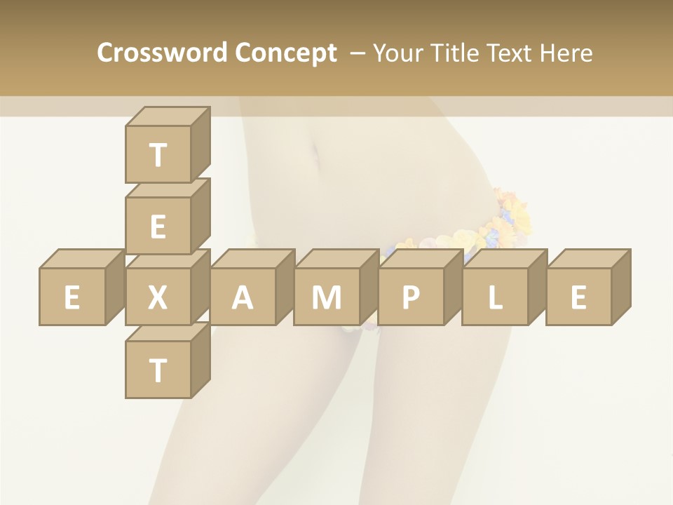 Erotic Lovely Pose PowerPoint Template