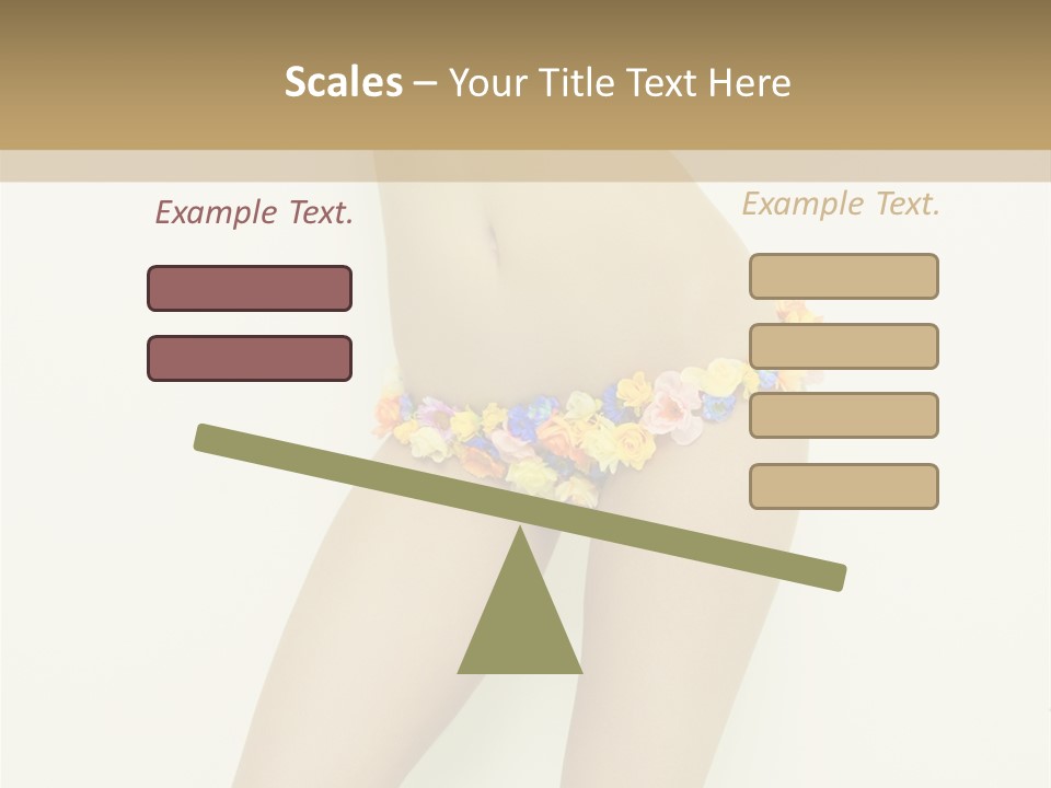 Erotic Lovely Pose PowerPoint Template