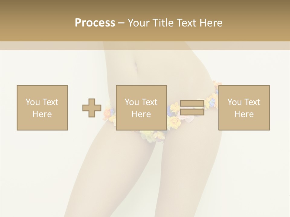 Erotic Lovely Pose PowerPoint Template
