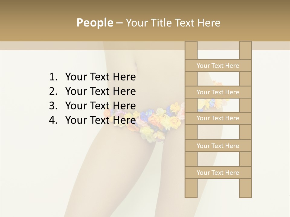 Erotic Lovely Pose PowerPoint Template