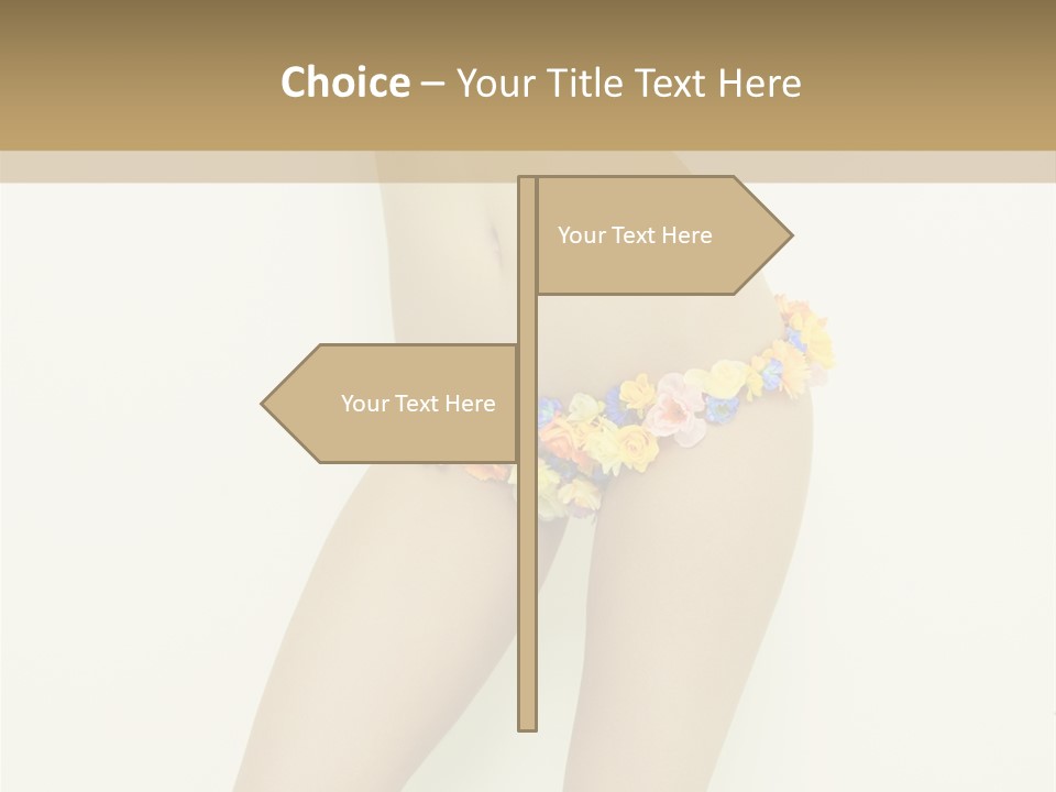 Erotic Lovely Pose PowerPoint Template