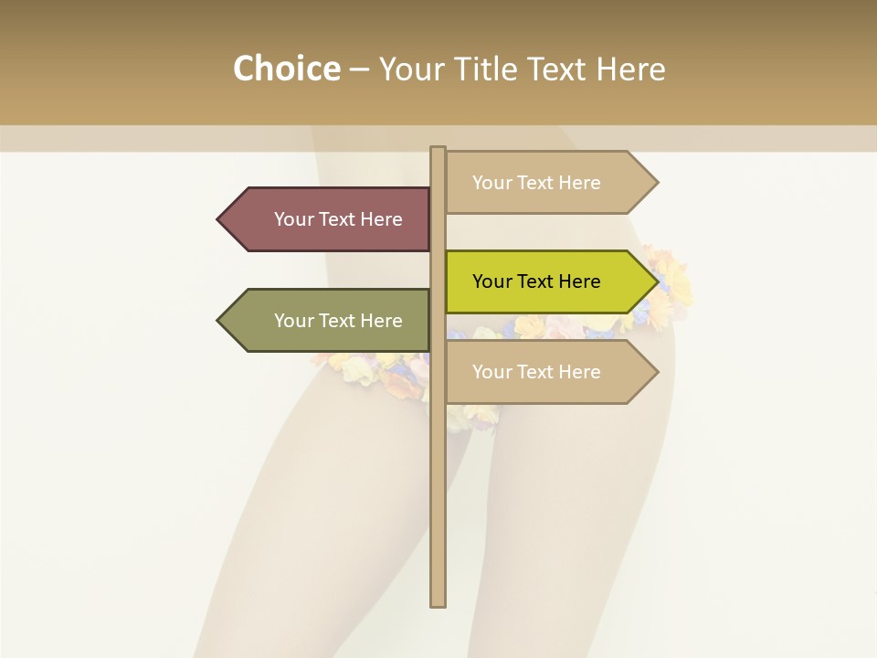 Erotic Lovely Pose PowerPoint Template