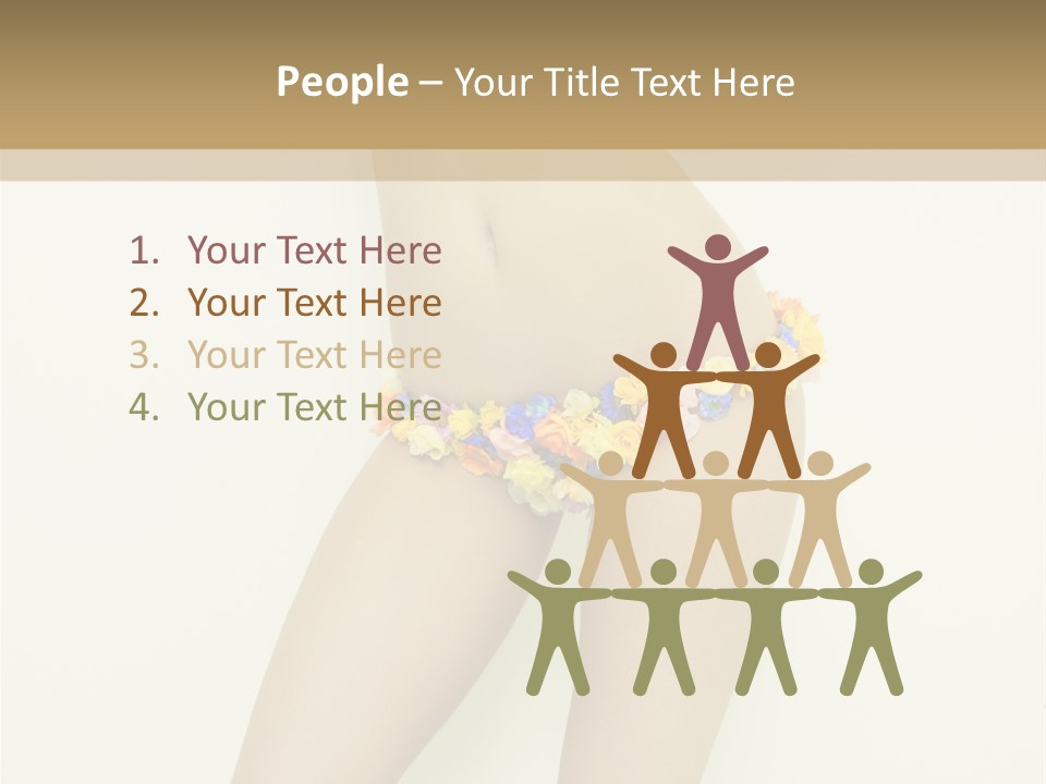 Erotic Lovely Pose PowerPoint Template