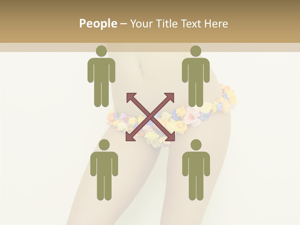 Erotic Lovely Pose PowerPoint Template