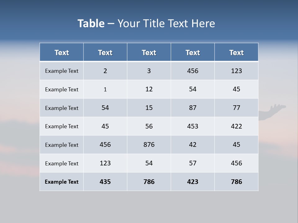 Table Happy Corporation PowerPoint Template