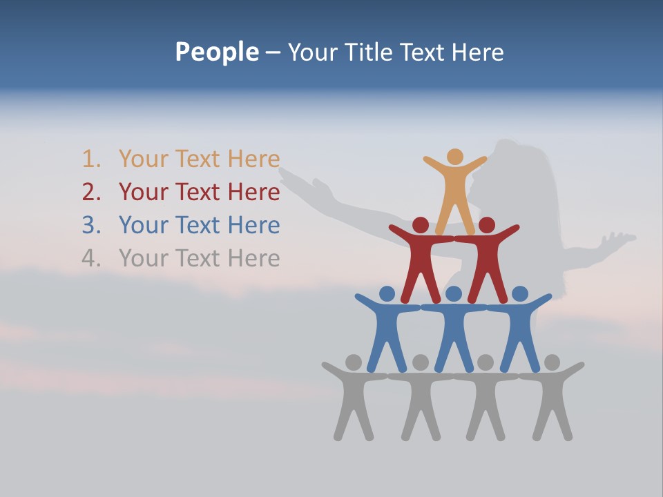 Table Happy Corporation PowerPoint Template