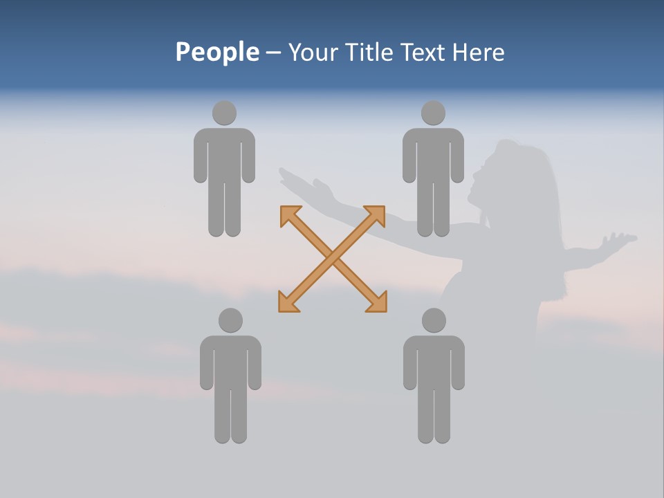 Table Happy Corporation PowerPoint Template