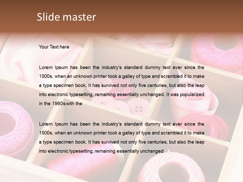 Sewing Needlework Dressmaking PowerPoint Template