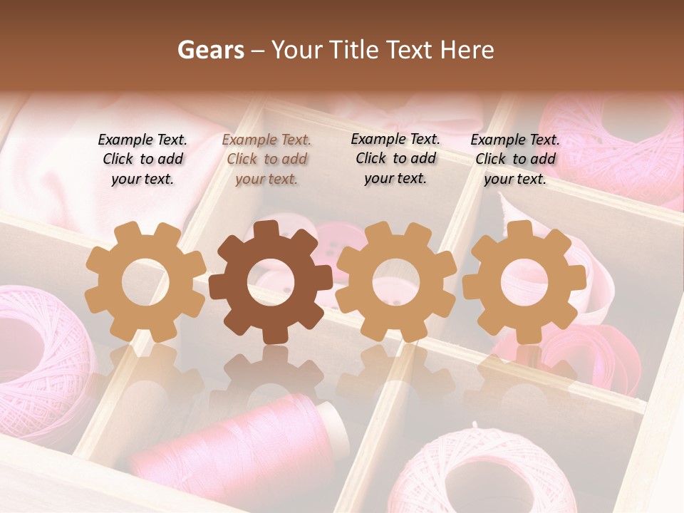 Sewing Needlework Dressmaking PowerPoint Template