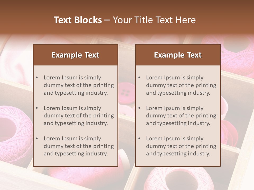 Sewing Needlework Dressmaking PowerPoint Template