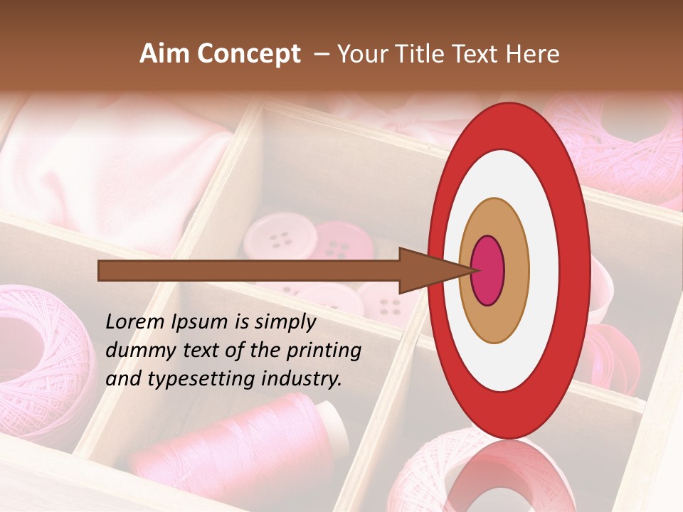 Sewing Needlework Dressmaking PowerPoint Template