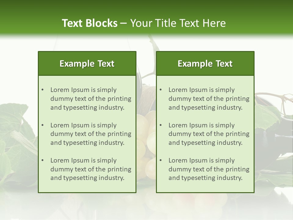 Harvest Gourmet Green PowerPoint Template