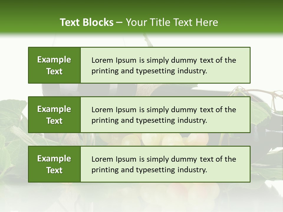 Harvest Gourmet Green PowerPoint Template