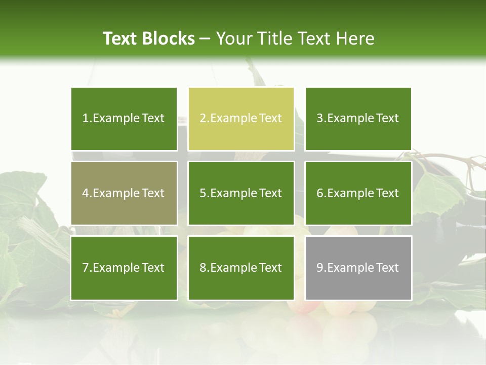 Harvest Gourmet Green PowerPoint Template