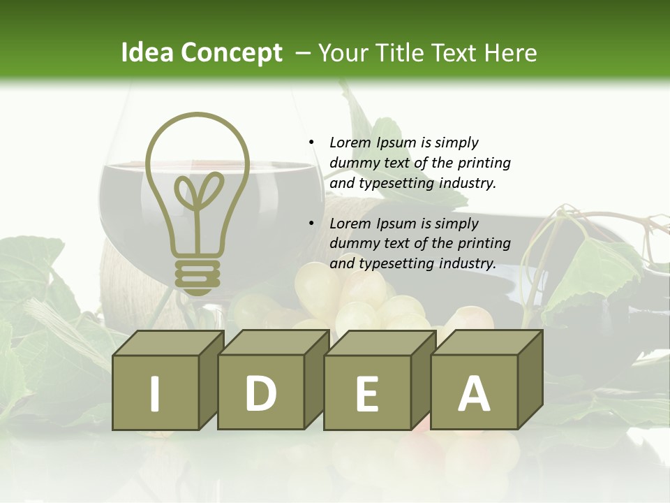 Harvest Gourmet Green PowerPoint Template