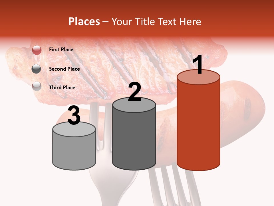 Fried Grilling Path PowerPoint Template