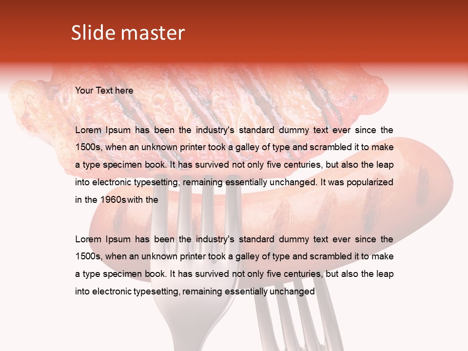Fried Grilling Path PowerPoint Template