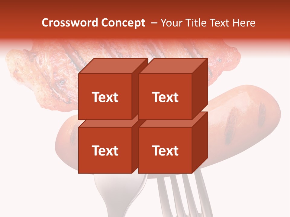 Fried Grilling Path PowerPoint Template
