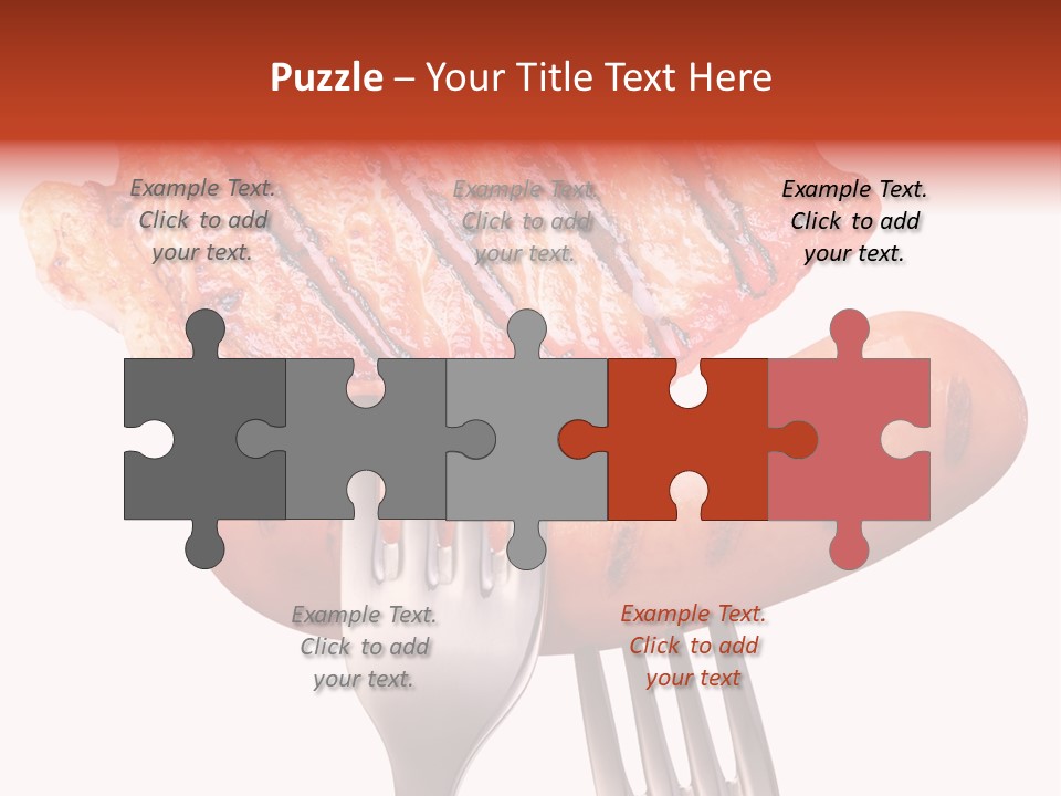 Fried Grilling Path PowerPoint Template