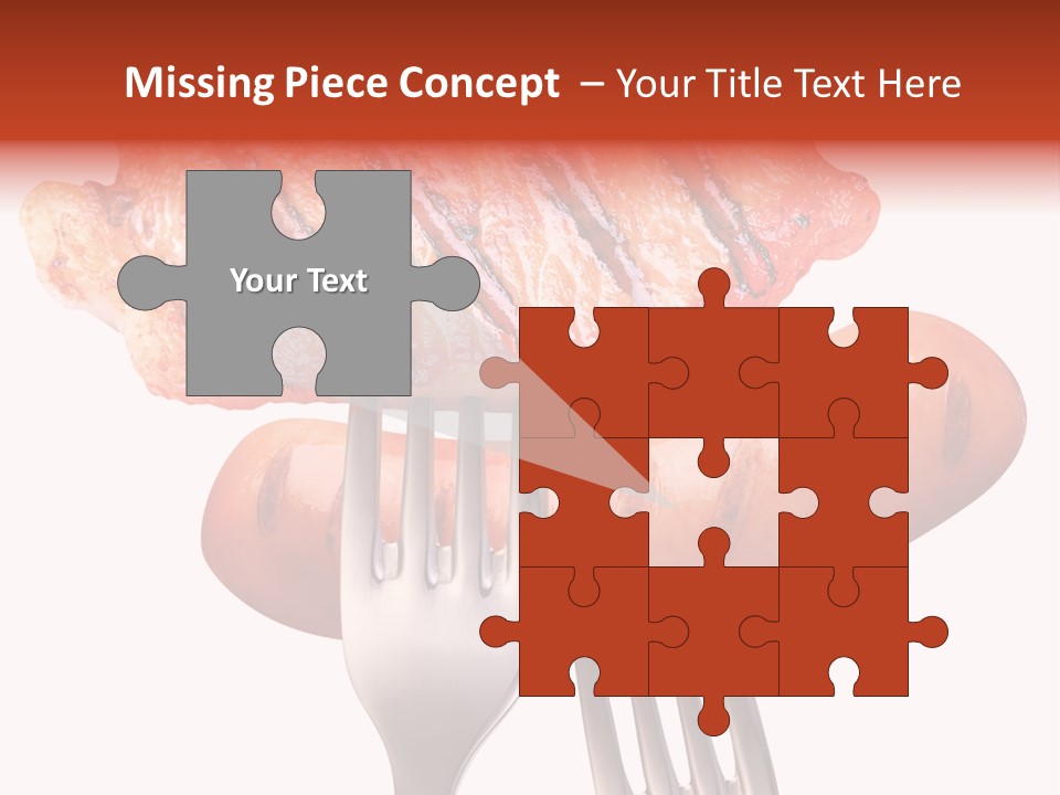 Fried Grilling Path PowerPoint Template