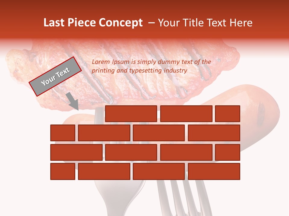 Fried Grilling Path PowerPoint Template