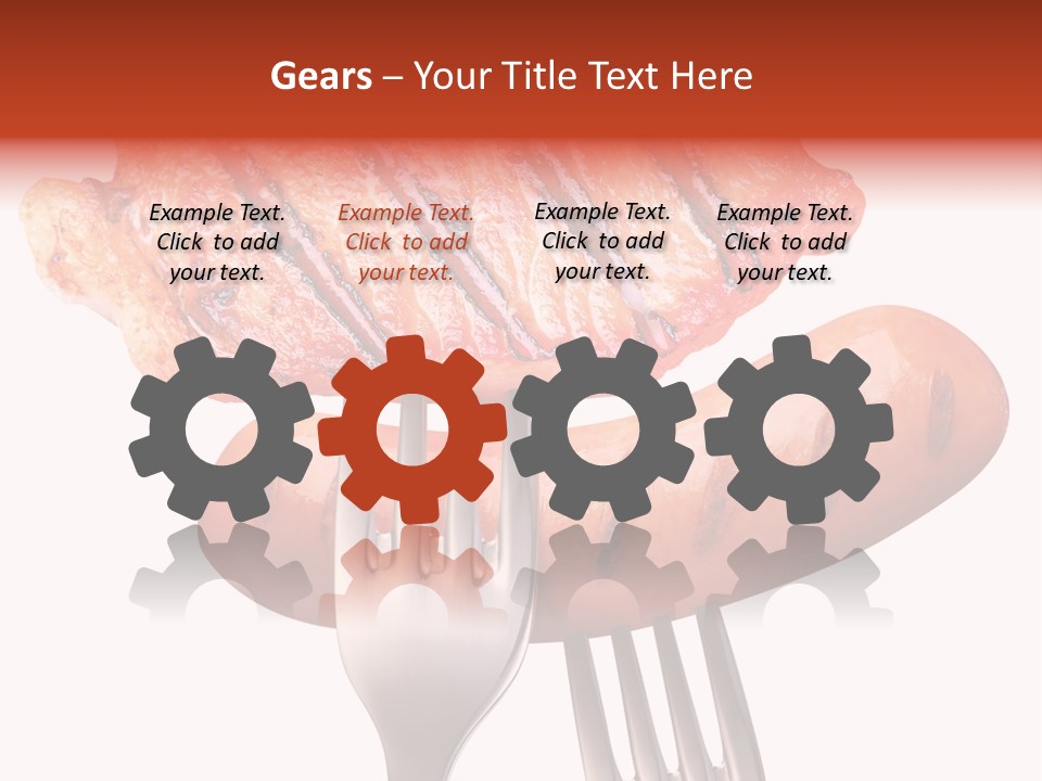 Fried Grilling Path PowerPoint Template