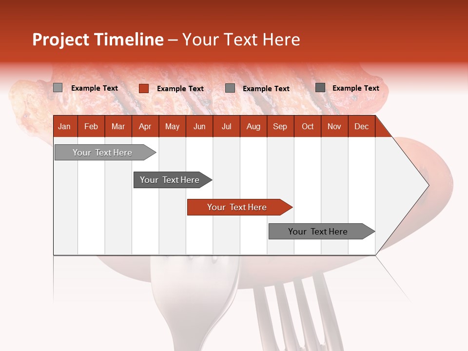 Fried Grilling Path PowerPoint Template
