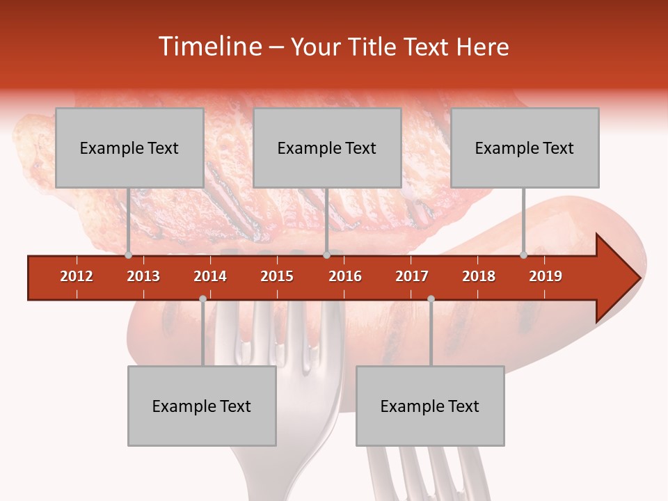Fried Grilling Path PowerPoint Template