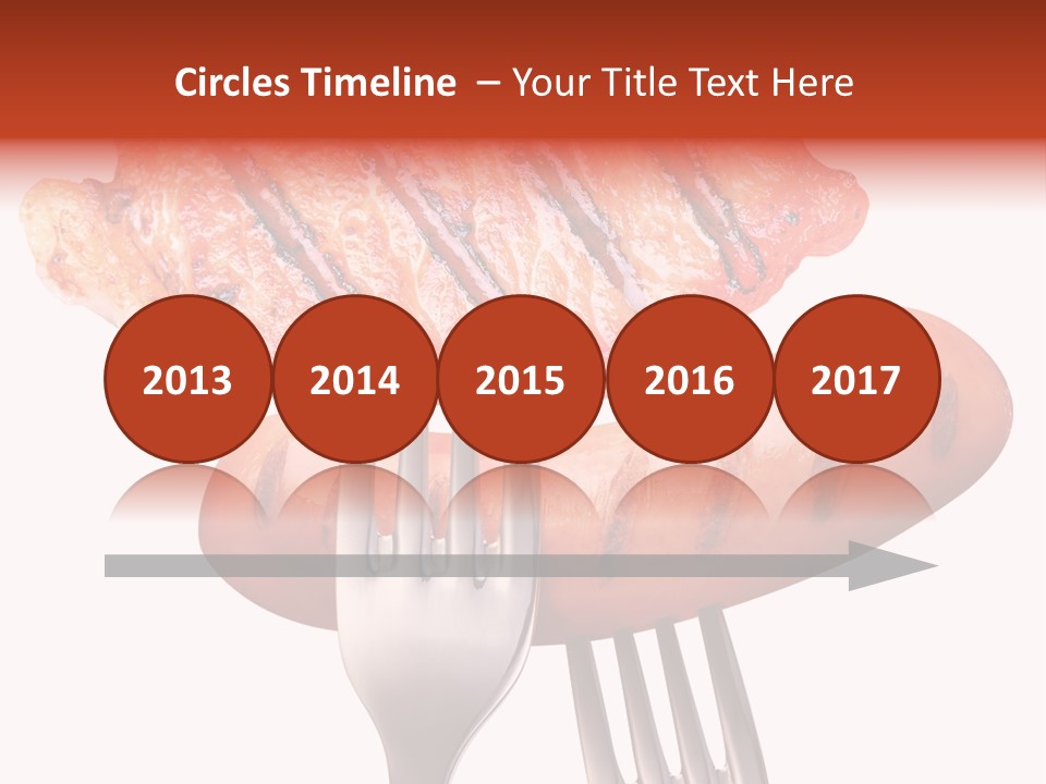 Fried Grilling Path PowerPoint Template