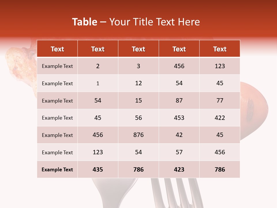 Fried Grilling Path PowerPoint Template
