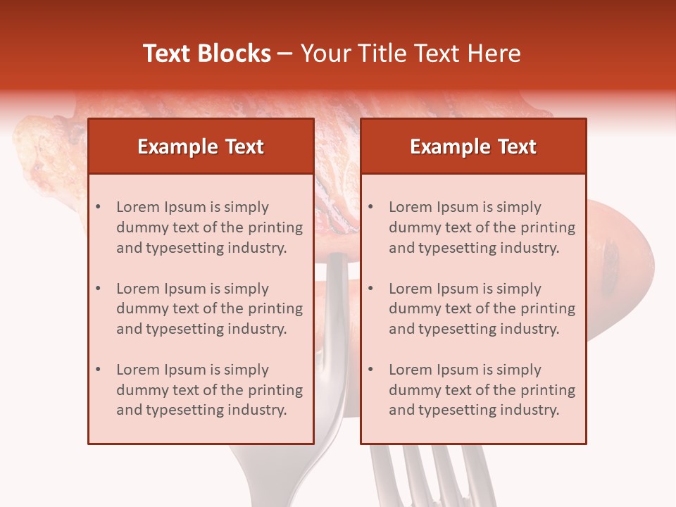 Fried Grilling Path PowerPoint Template