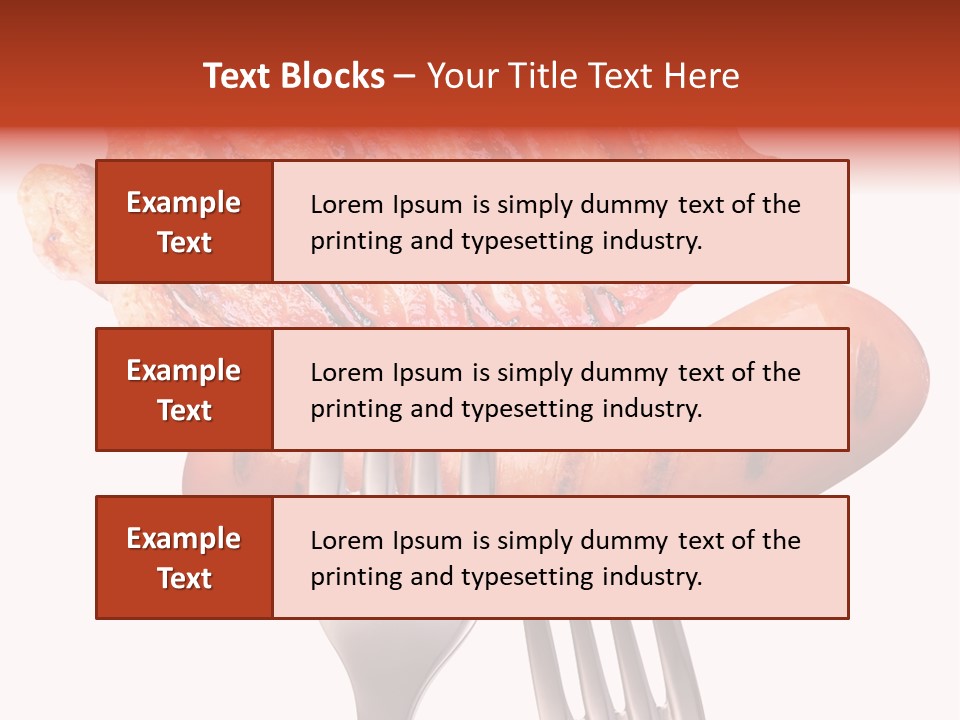 Fried Grilling Path PowerPoint Template