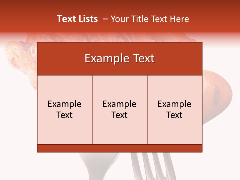 Fried Grilling Path PowerPoint Template