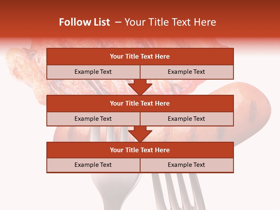 Fried Grilling Path PowerPoint Template