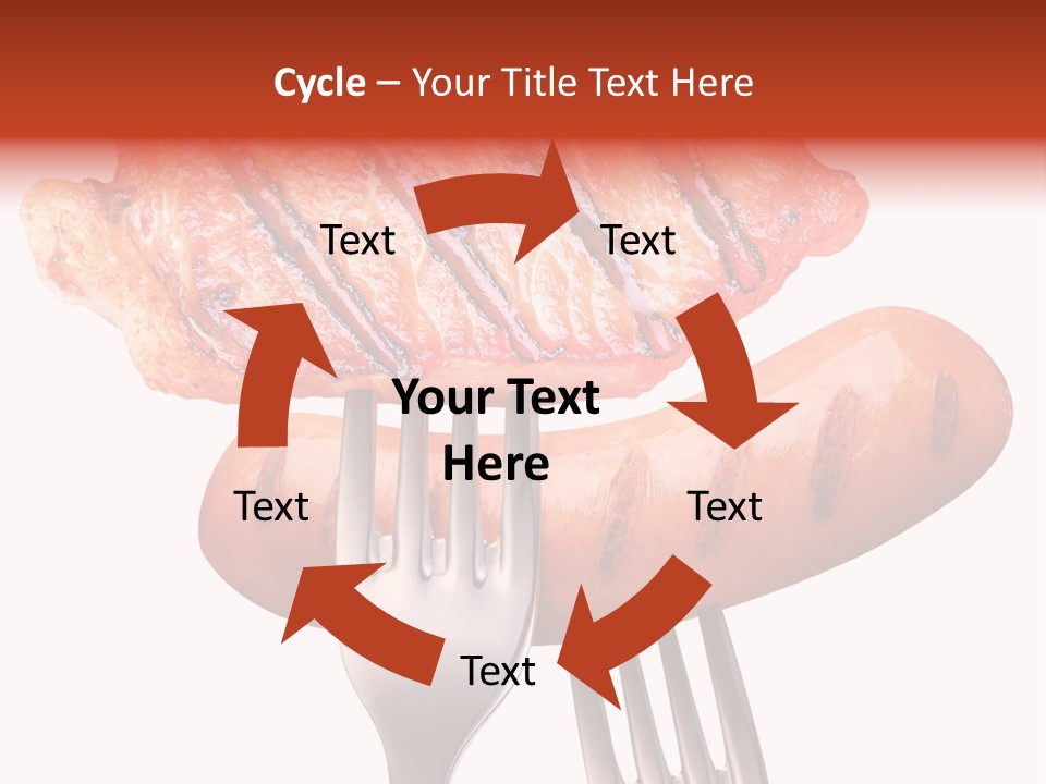 Fried Grilling Path PowerPoint Template