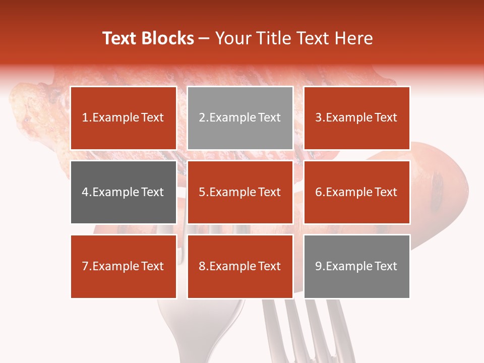 Fried Grilling Path PowerPoint Template