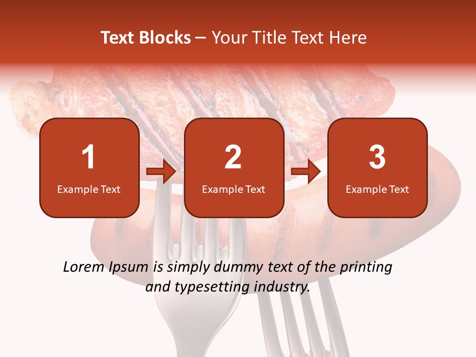Fried Grilling Path PowerPoint Template