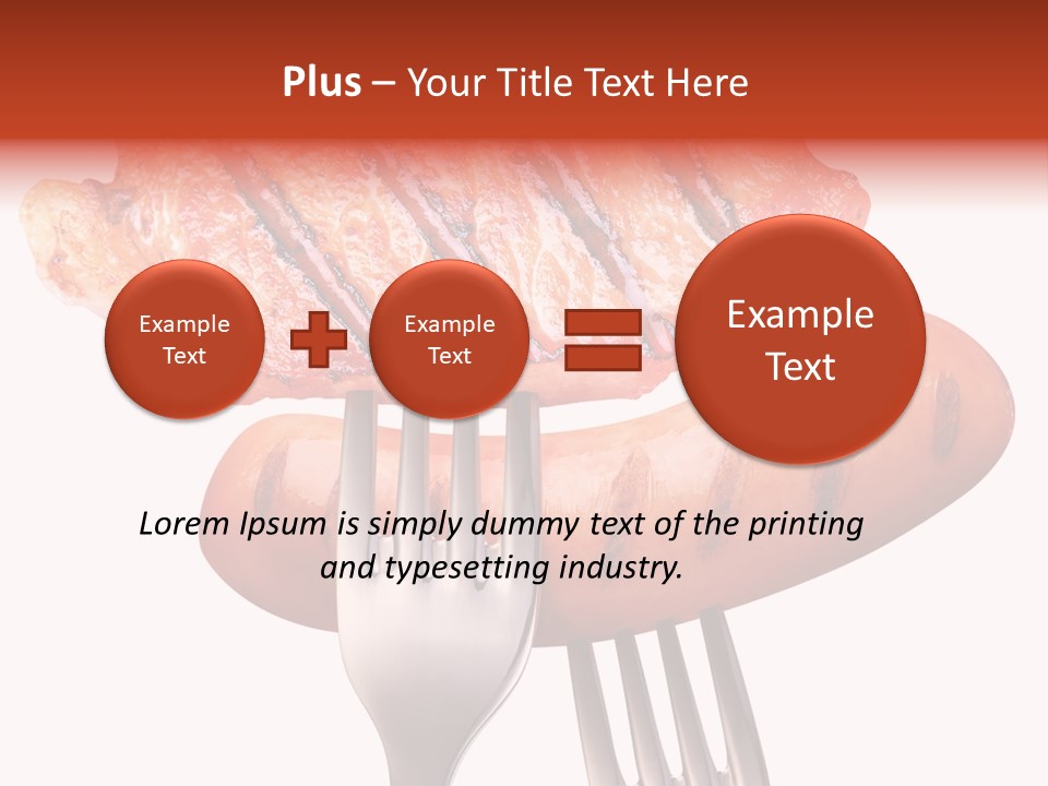 Fried Grilling Path PowerPoint Template