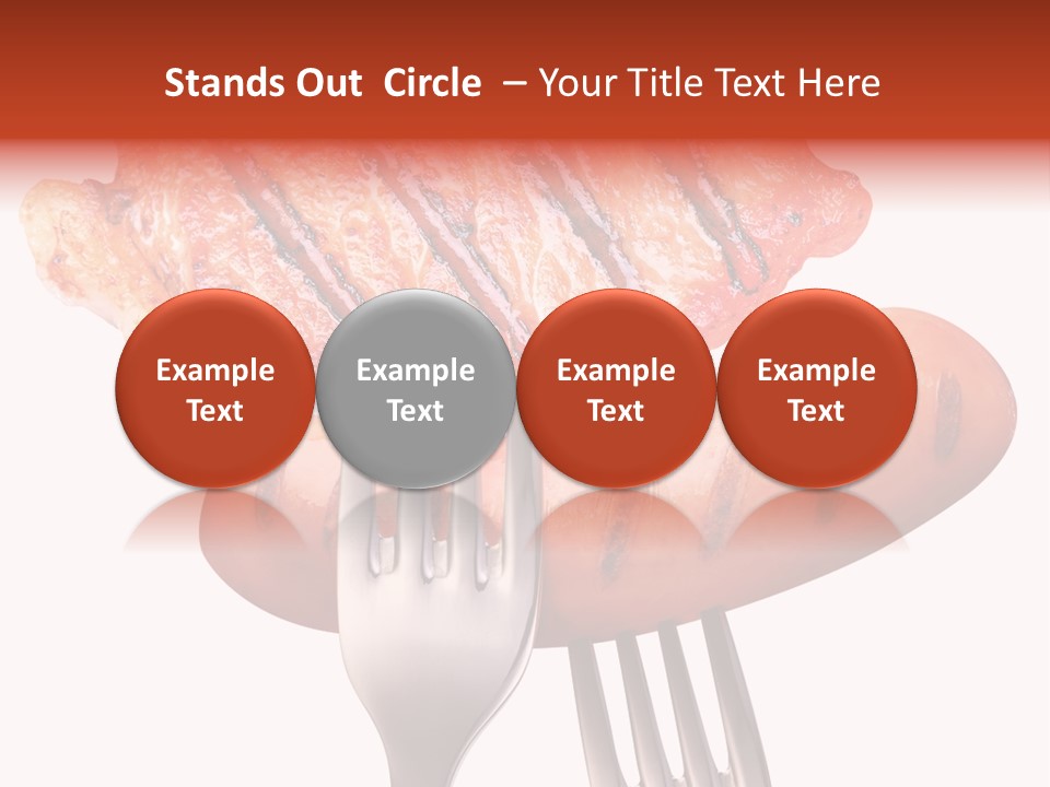 Fried Grilling Path PowerPoint Template