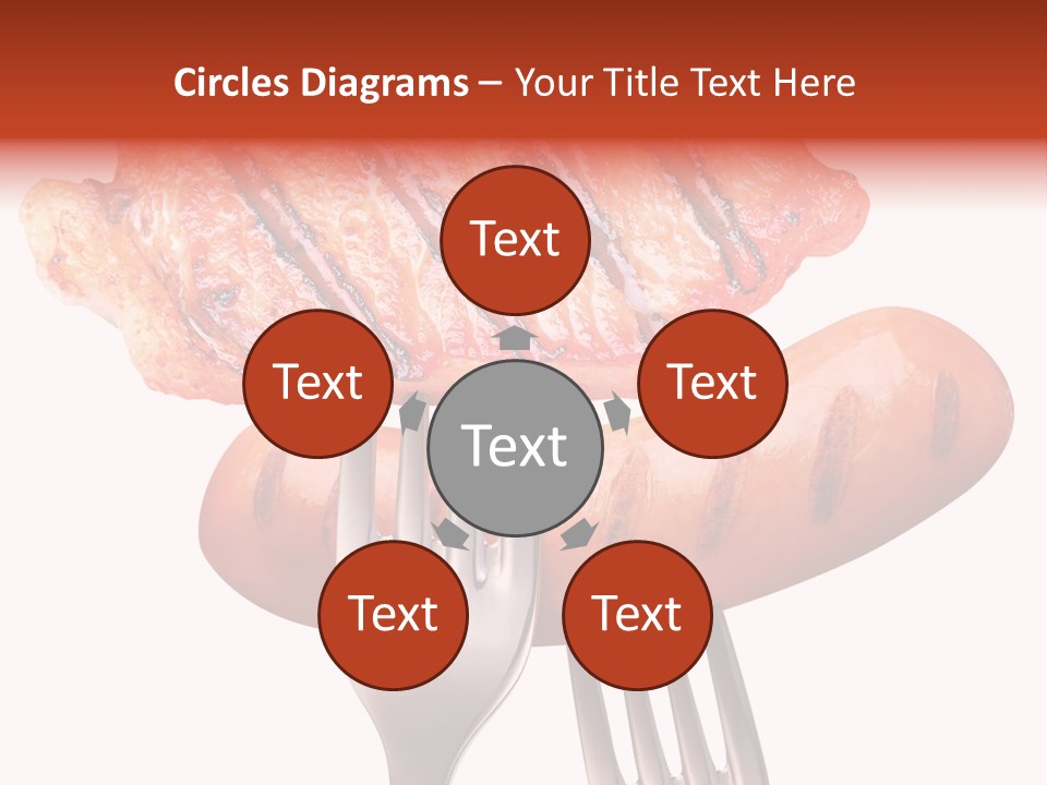 Fried Grilling Path PowerPoint Template