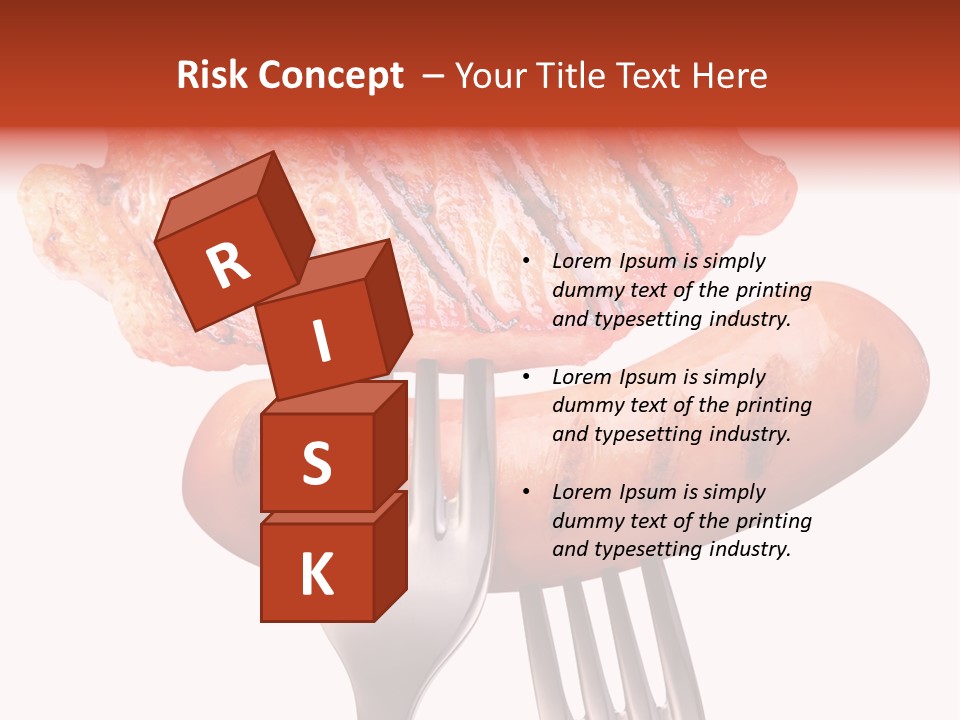 Fried Grilling Path PowerPoint Template
