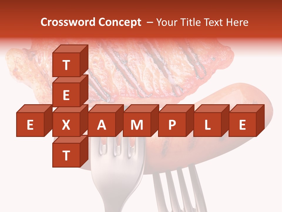 Fried Grilling Path PowerPoint Template