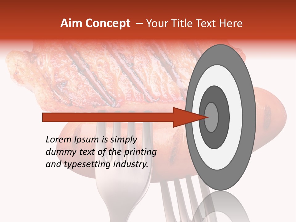 Fried Grilling Path PowerPoint Template