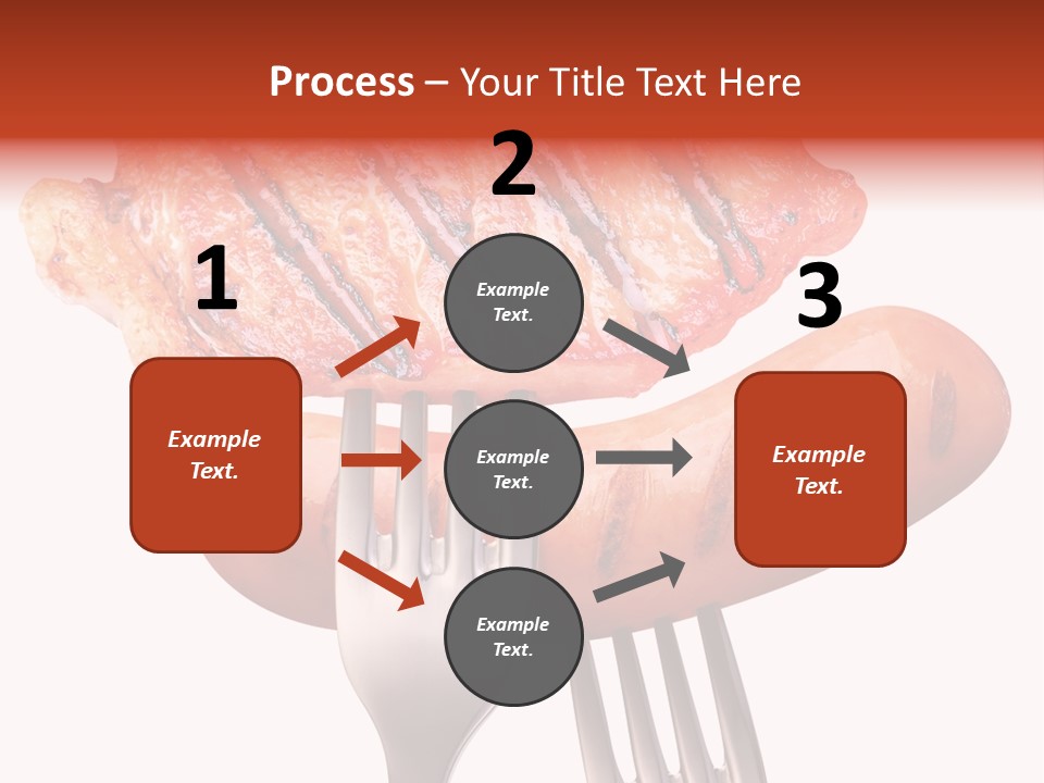 Fried Grilling Path PowerPoint Template