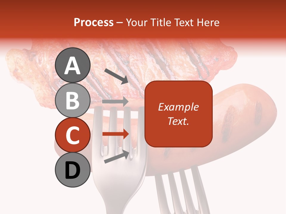 Fried Grilling Path PowerPoint Template