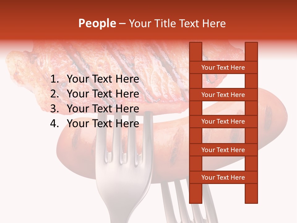Fried Grilling Path PowerPoint Template