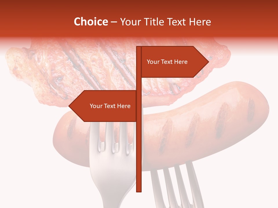 Fried Grilling Path PowerPoint Template
